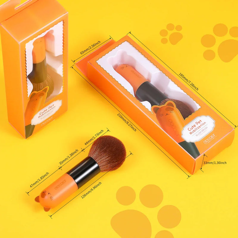 Pincel de Maquiagem PET Macio Blush Pó Base - Docolor Profissional