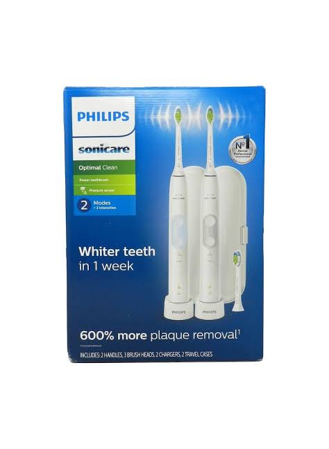 Escova de Dente Elétrica Philips Sonicare Optimal Clean - 2 Unidades